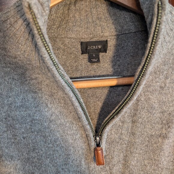 J Crew 1/4 zip wool sweater - Picture 2 of 4